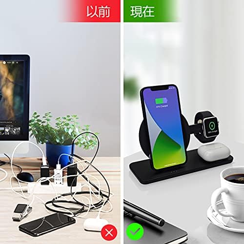 Cargador Qi Wireless 3 en 1 – Rápido y Universal.